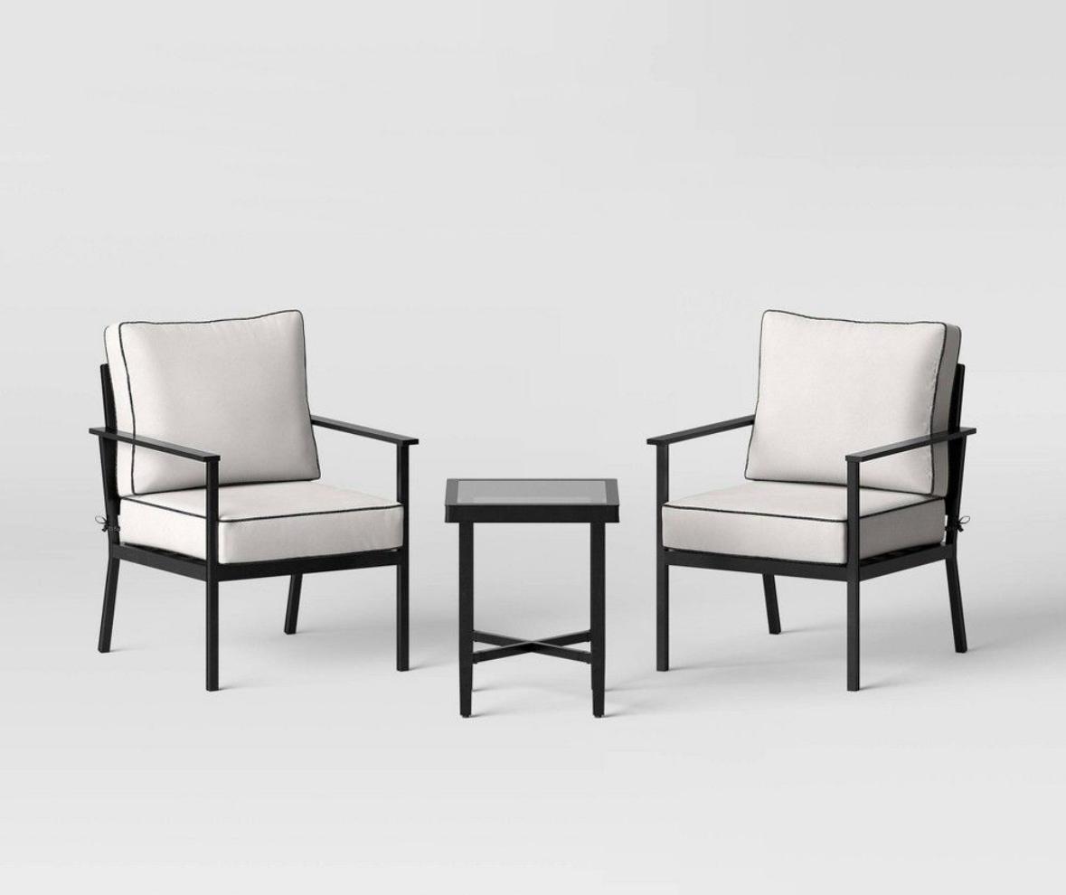3pc searburg aluminum outdoor patio conversación