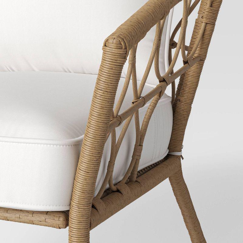 Campton wicker patio loveseat