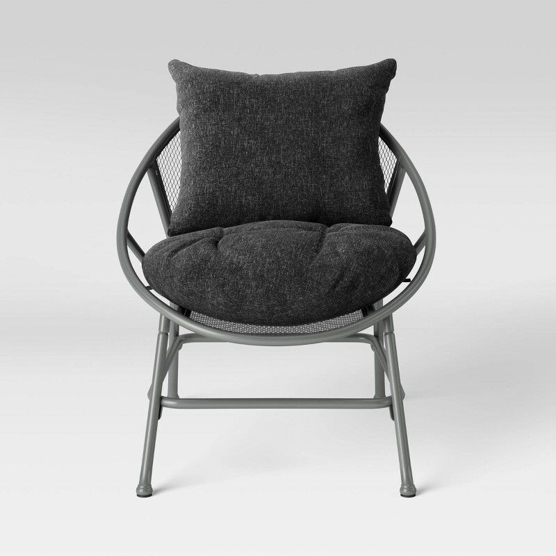 3pc Metal mesh patio chair and table